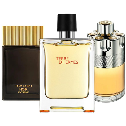 3 Perfumes Terre d'Hermès, Azzaro Wanted & Tom Ford Noir Extreme [BUY 1, GET 3]