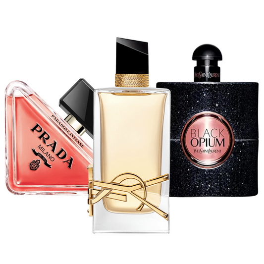 3 Perfumes Prada Paradox, Black Opium Yves Saint Laurent & Libre [BUY 1, GET 3]