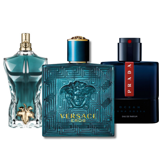 3 Perfumes Prada Luna Rossa, Versace Eros & Le Beau [BUY 1, GET 3]